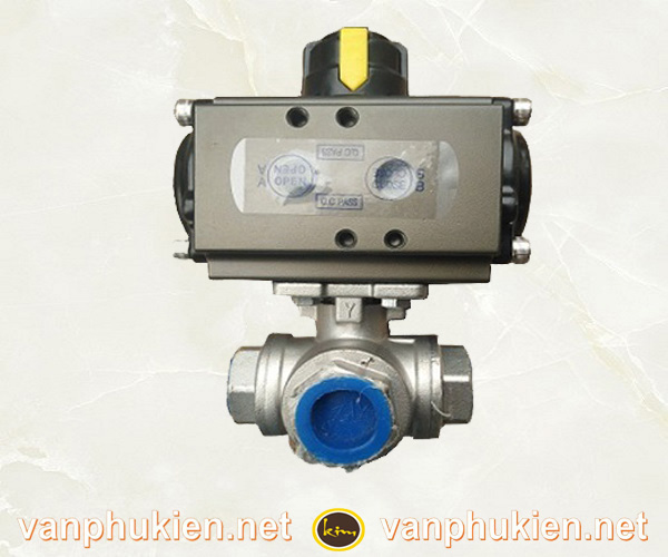 Van bi 3 ngã điều khiển khí nén