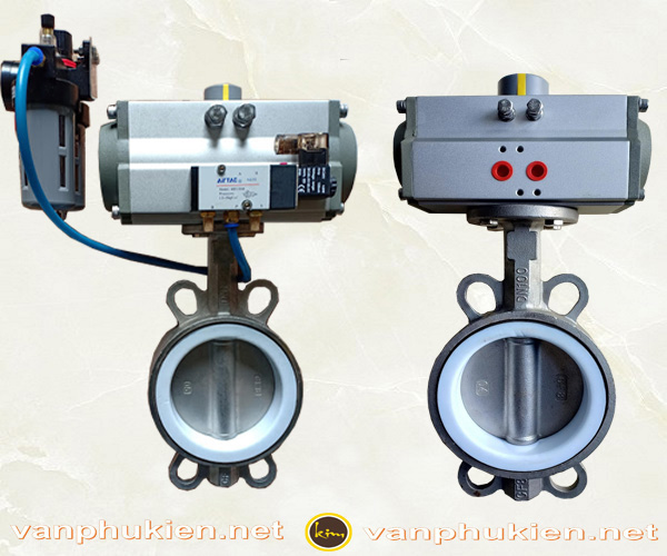 Van bướm inox điều khiển khí nén