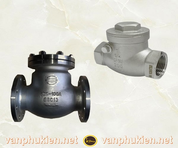 van một chiều lá lật inox