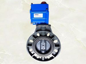 van bướm nhựa đóng mở bằng điện