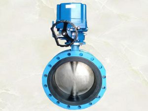 van bướm điều khiển điện hai mặt bích
